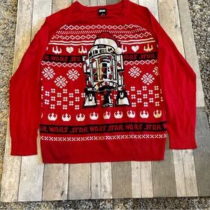 Star Wars Ugly Christmas Sweater R2 D2 Size XL